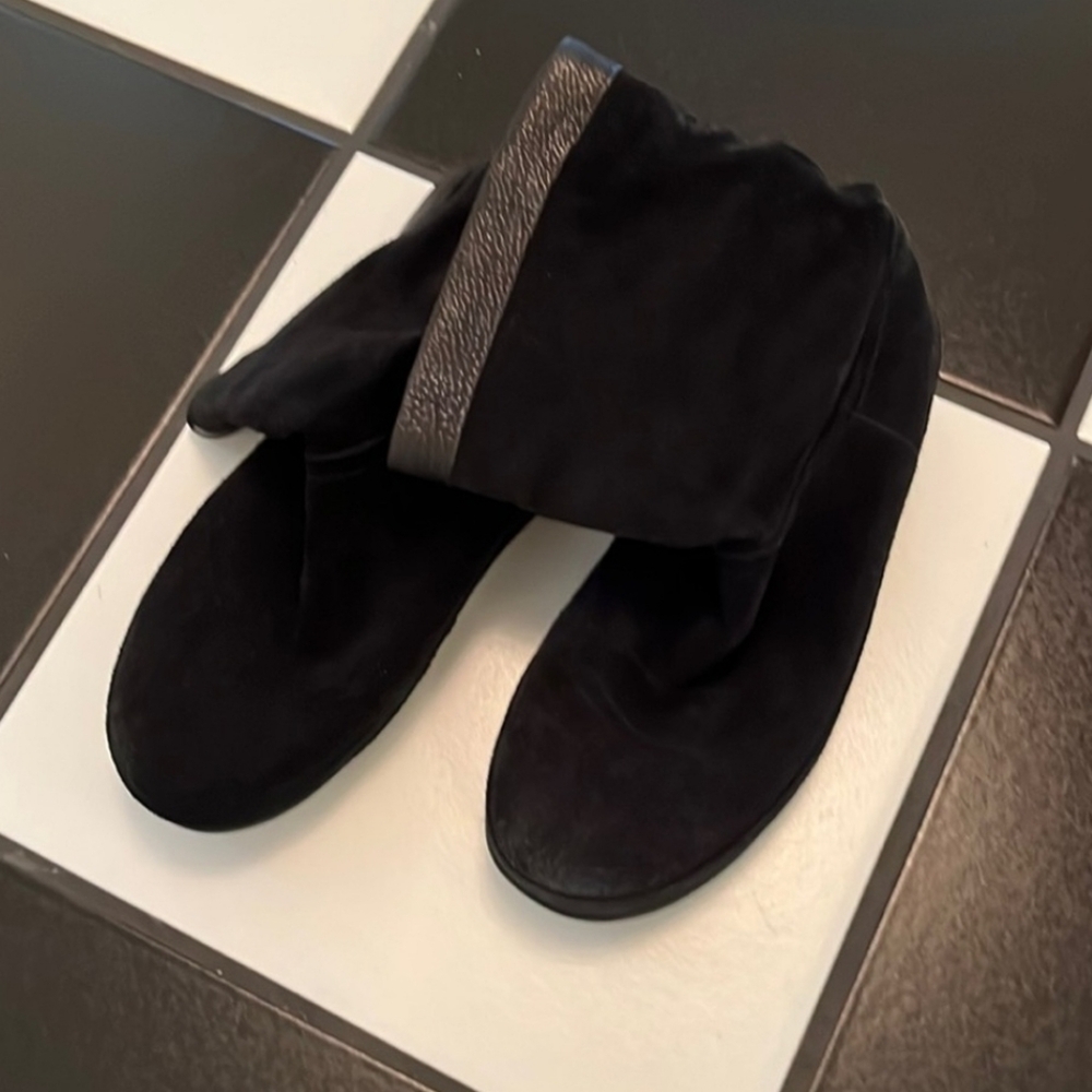Women's FitFlop Black Suede Boots